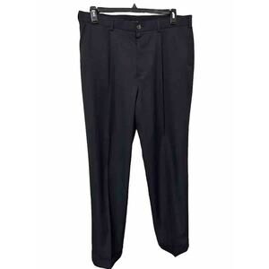 Brooks Brothers St Andrews Links Golf Chino Pants Mens 36x32 Pleated Black Cuff